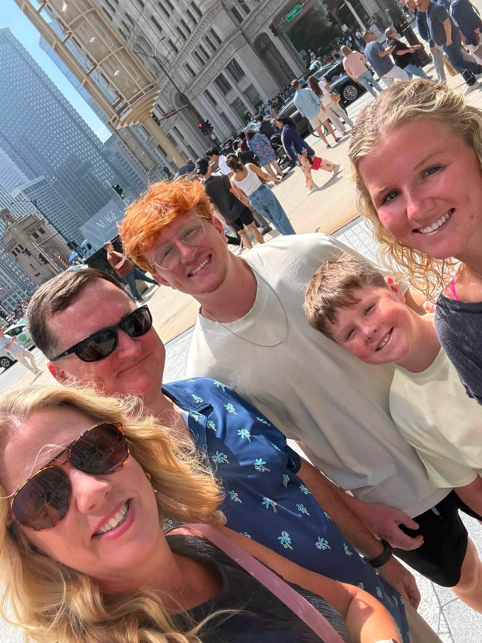 Angela Hogg with her family